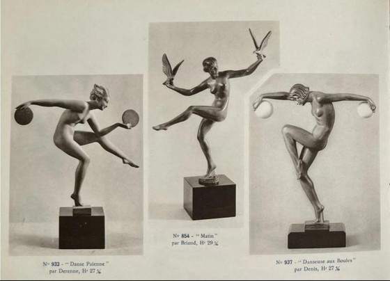 Image 1 of Schöne Art Deco Statue , Signiert (Derrene) , Max Le Verrier