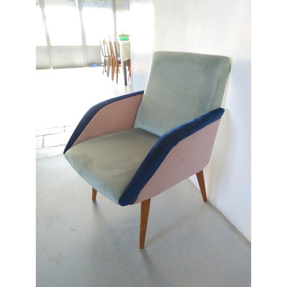 Image 1 of Vintage Tricolour Sessel, Frankreich 1950er Jahre