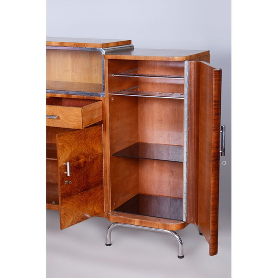 Image 1 of Bauhaus-Anrichte aus Nussbaumholz von Robert Slezak, Tschechien 1930er Jahre