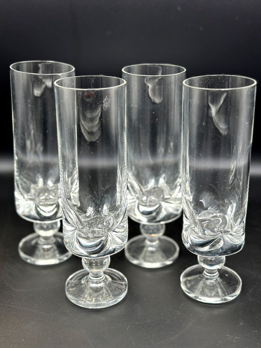 4 x Friedrich Kristall Biergläser Bleikristall