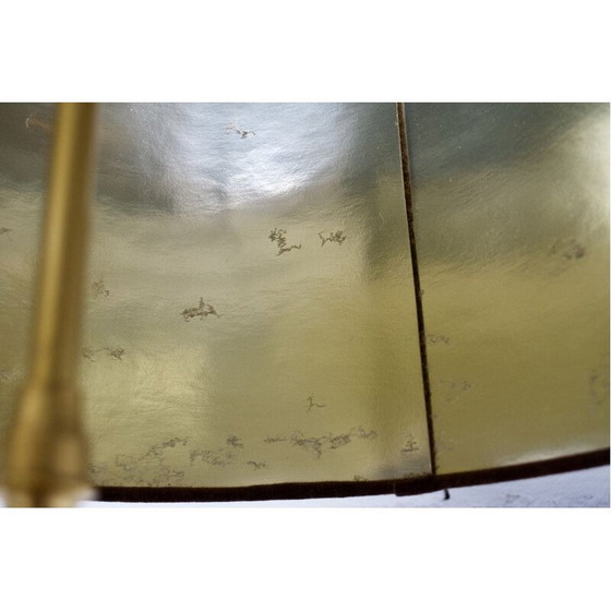 Image 1 of Paar vergoldete Metalllampen von Maison Jansen, 1970