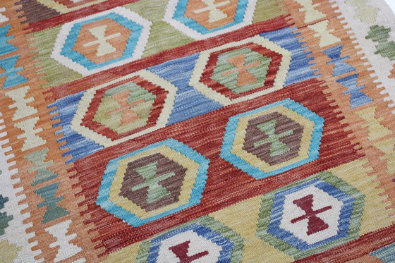 Image 1 of Original Old Style Kelim Afghan 195 X 108 Cm Top Zustand