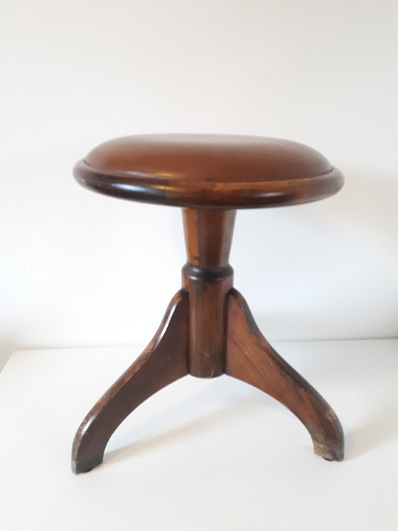Image 1 of Vintage Klavierhocker verstellbar