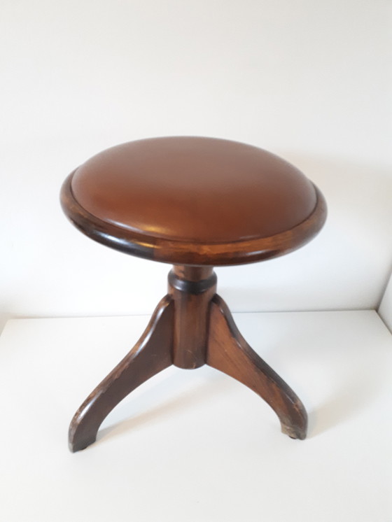 Image 1 of Vintage Klavierhocker verstellbar