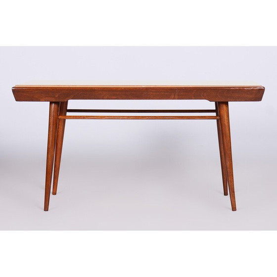 Image 1 of Mid Century Couchtisch mit drehbarer Platte, Tschechien 1950er Jahre