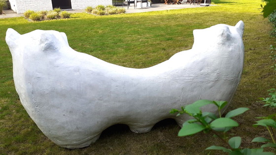 Image 1 of Gartenbank / Ornament - zwei Bären