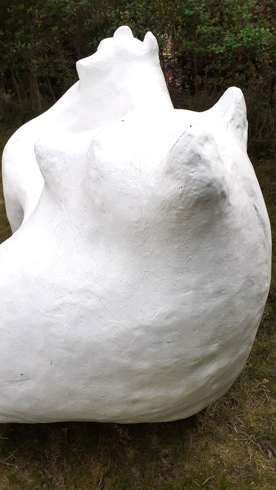 Image 1 of Gartenbank / Ornament - zwei Bären