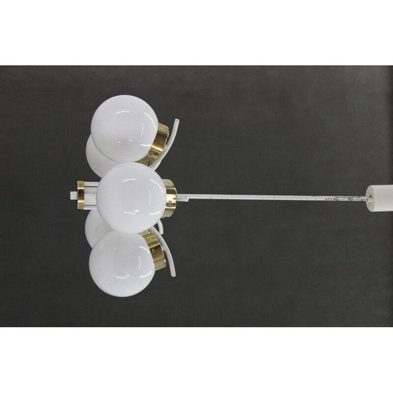 Image 1 of Vintage-Kronleuchter aus Glas von Instala Decin, Tschechoslowakei 1970er Jahre