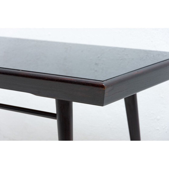 Image 1 of Alter Couchtisch aus Opaxitglas von Interiér Praha, Tschechoslowakei 1960