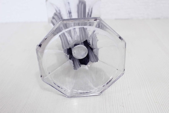 Image 1 of Vase aus Formglas im Art Deco-Stil aus den 1930er Jahren, Val Saint Laurent Glas