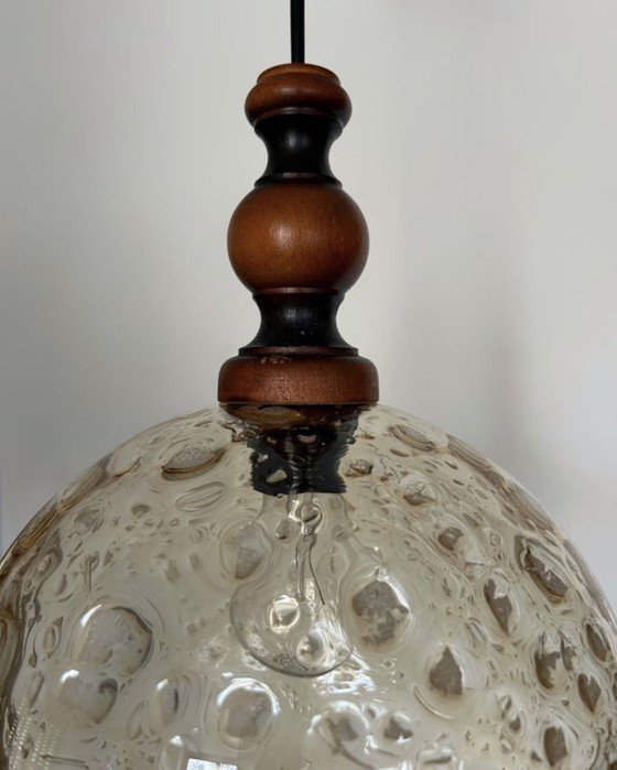 Image 1 of Kronleuchter Blasgeblasenes Muranoglas 70er Jahre