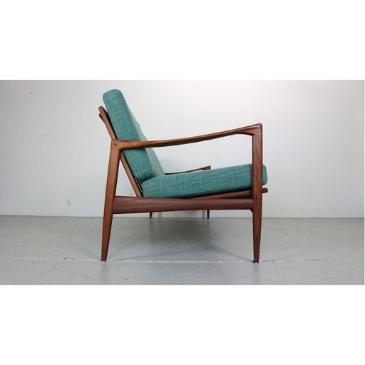 3-Sitzer-Sofa aus Teakholz von Ib Kofod-Larsen für Ope, Schweden 1950