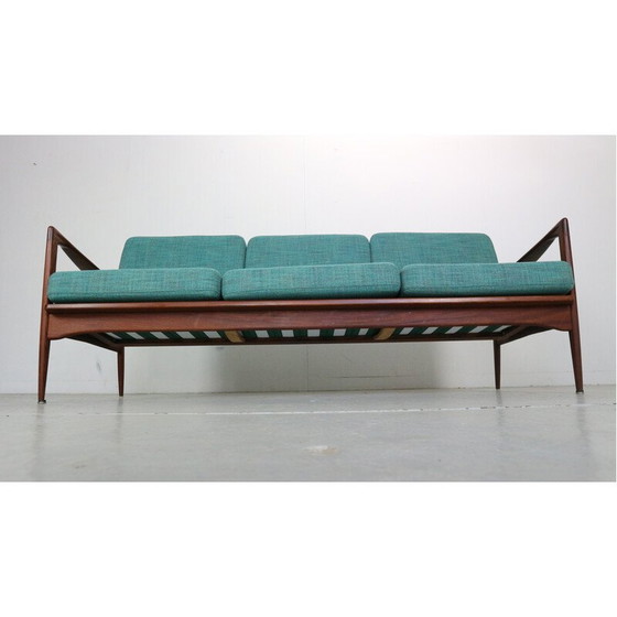 Image 1 of 3-Sitzer-Sofa aus Teakholz von Ib Kofod-Larsen für Ope, Schweden 1950