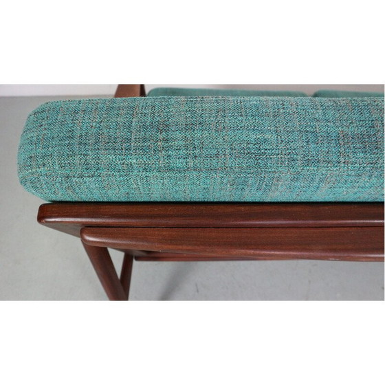 Image 1 of 3-Sitzer-Sofa aus Teakholz von Ib Kofod-Larsen für Ope, Schweden 1950