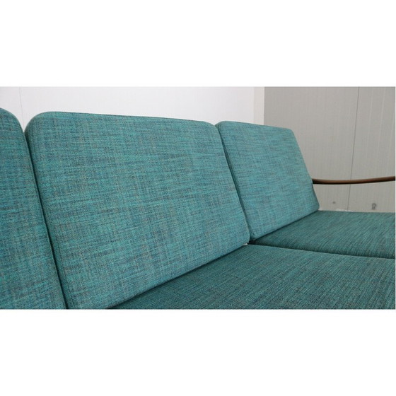 Image 1 of 3-Sitzer-Sofa aus Teakholz von Ib Kofod-Larsen für Ope, Schweden 1950