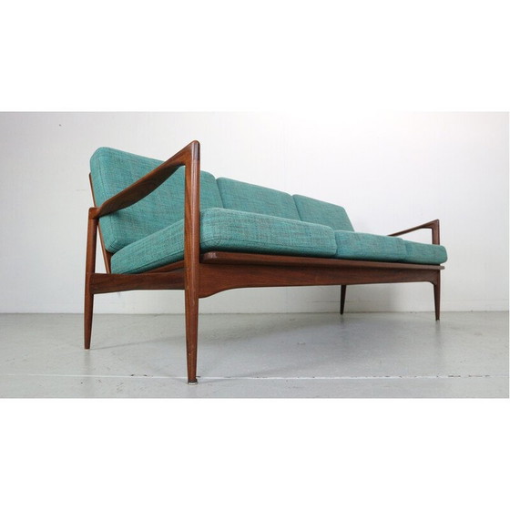 Image 1 of 3-Sitzer-Sofa aus Teakholz von Ib Kofod-Larsen für Ope, Schweden 1950