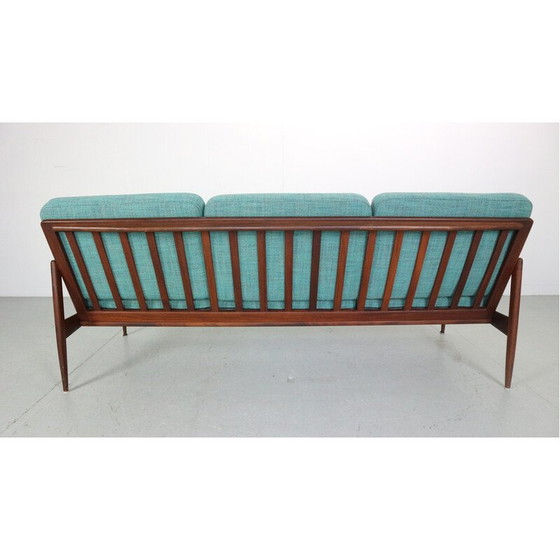 Image 1 of 3-Sitzer-Sofa aus Teakholz von Ib Kofod-Larsen für Ope, Schweden 1950