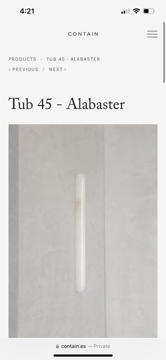 Image 1 of 2 Alabaster Wandlampen von Contain