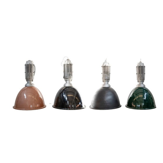 Image 1 of Satz Vintage-Hängeleuchten aus der Industrie, 1990er Jahre