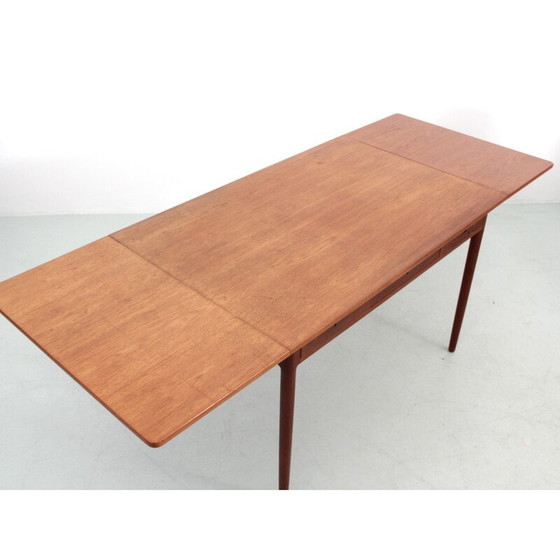 Image 1 of Vintage Teakholz Schreibtisch mit 2 Klappen