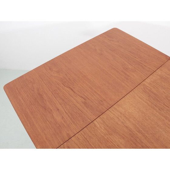 Image 1 of Vintage Teakholz Schreibtisch mit 2 Klappen