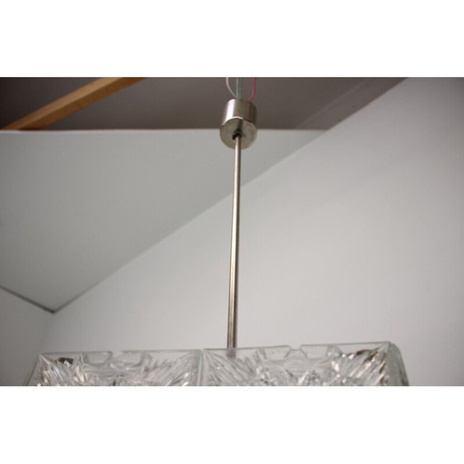 Mid-Century-Kronleuchter aus Klarglas von Kamenicky Senov, 1960er Jahre