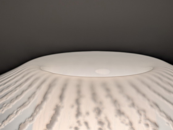 Image 1 of Pilzlampe aus Muranoglas mit Qualleneffekt, 1980er Jahre