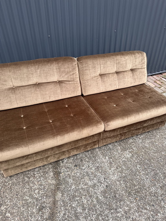 Image 1 of Vintage Schlafsofa aus Samt