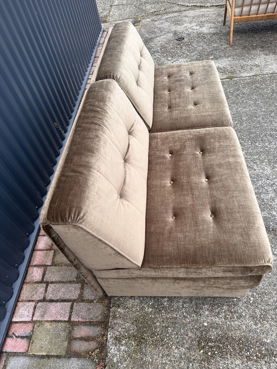 Image 1 of Vintage Schlafsofa aus Samt
