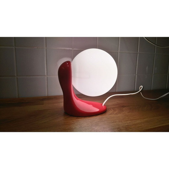 Image 1 of Vintage Porzellan Design Tischlampe 1980