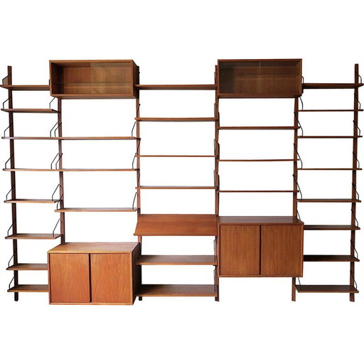 Dänisches modulares Regalsystem aus Teakholz von Poul Cadovius für Cado Royal, 1950-1960