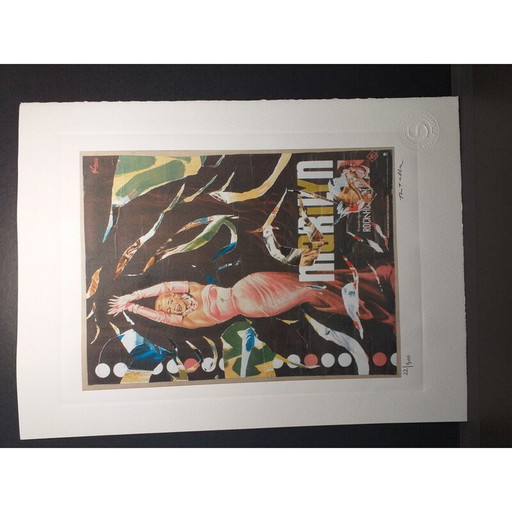 Vintage-Lithografie "Marilyn - Rock Hudson" von Domenico Mimmo Rotella, 2010