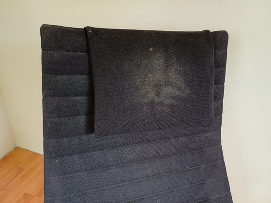 Image 1 of Aluminium Lounge Chair Herman Miller, Schwarzer Stoff