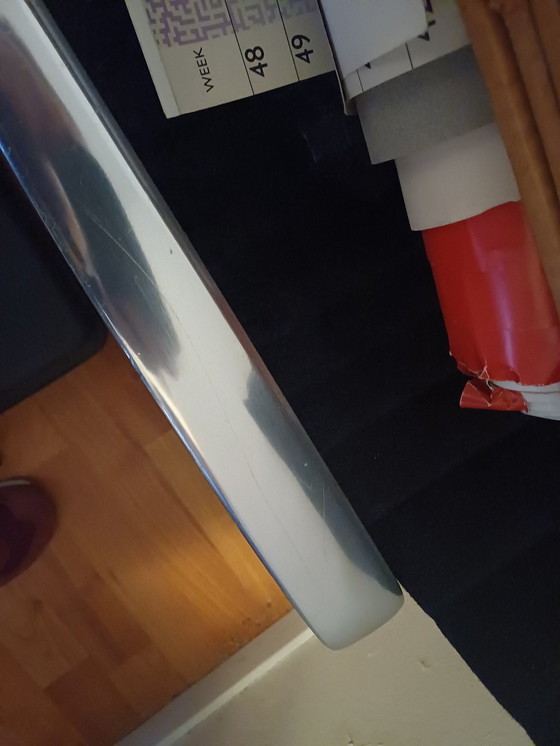 Image 1 of Aluminium Lounge Chair Herman Miller, Schwarzer Stoff