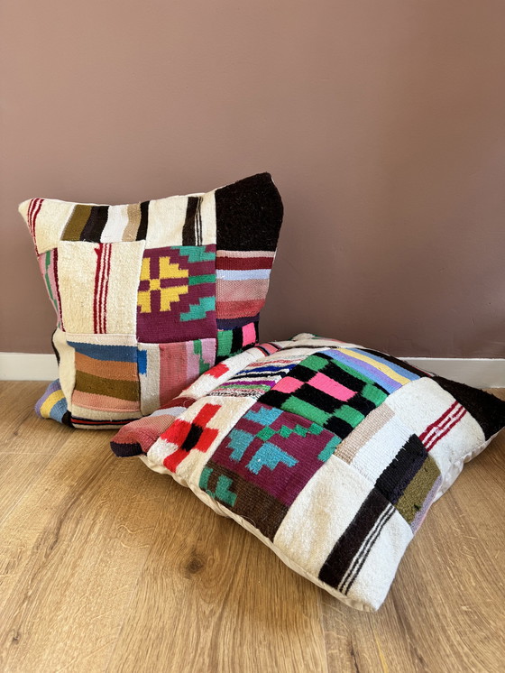 Image 1 of 2x Berber Dekorative Kissen Handgefertigt