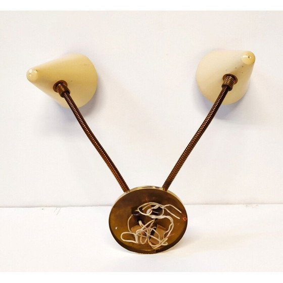 Image 1 of Vintage italienische beige Wandleuchte, 1950er Jahre