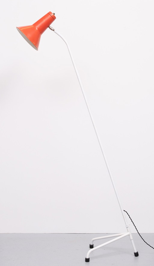 Willem Hagoort Grashüpfer Stativ Stehleuchte 1950er Jahre Niederlande