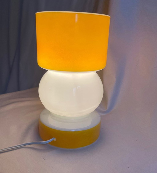 Vintage Lampe - Zweifarbiges Glas - Space Age - 1970