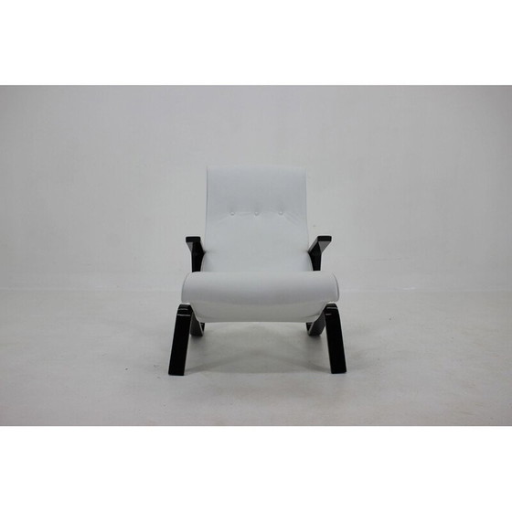 Image 1 of Vintage Grasshopper Sessel und Fußstütze von Eero Saarinen für Knoll, 1950er Jahre