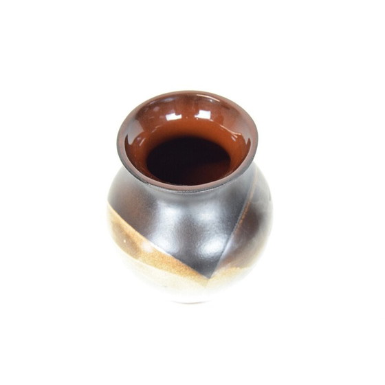 Image 1 of Dekorative Keramikvase aus der Mitte des Jahrhunderts, Tschechoslowakei 1960er Jahre