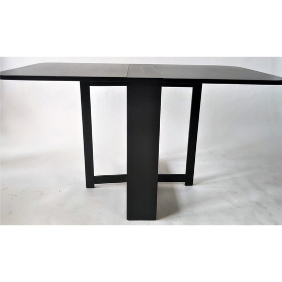 Image 1 of Schwarzer Klapptisch von Hikor Písek, Tschechoslowakei 1980er Jahre