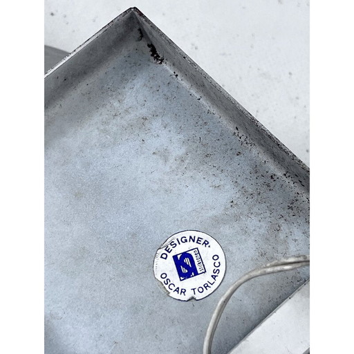 Paar Wandlampen aus Chrom und Glas von Oscar Torlasco für Stilkronen, Italien 1970