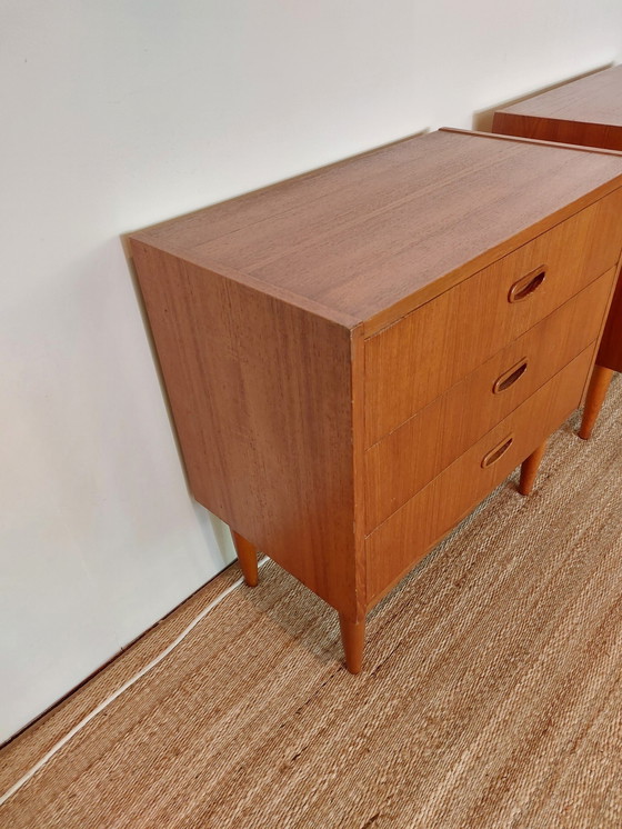 Image 1 of 2x Dänisches Design Kommode 1960er Jahre - Svensk Møbelindustri