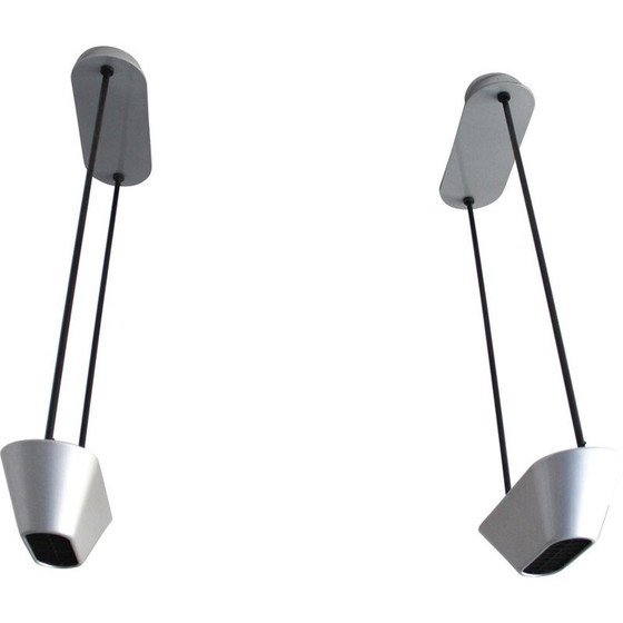 Image 1 of Paar Vintage-Pendelleuchten Sidone von De Pas, D'urbino und Lomazzi für Artemide, Italien 1980er Jahre