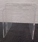 Mini,Mimi Set,3 Beistelltische,Plexi,Kunststoff,Transluzent U Form