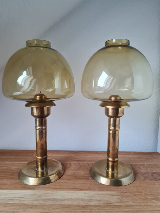 2x Vintage Kerzenlichter