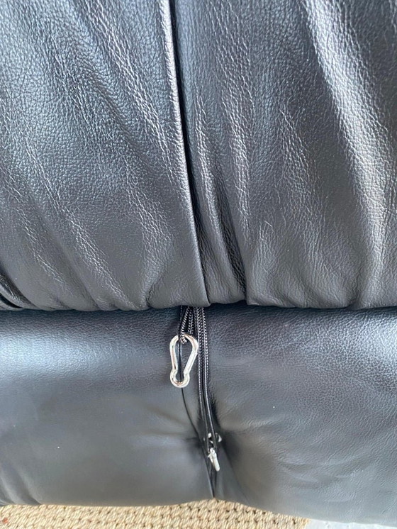 Image 1 of Mario Bellini - Camaleonda Sofa - 1972 Schwarzes genarbtes Leder
