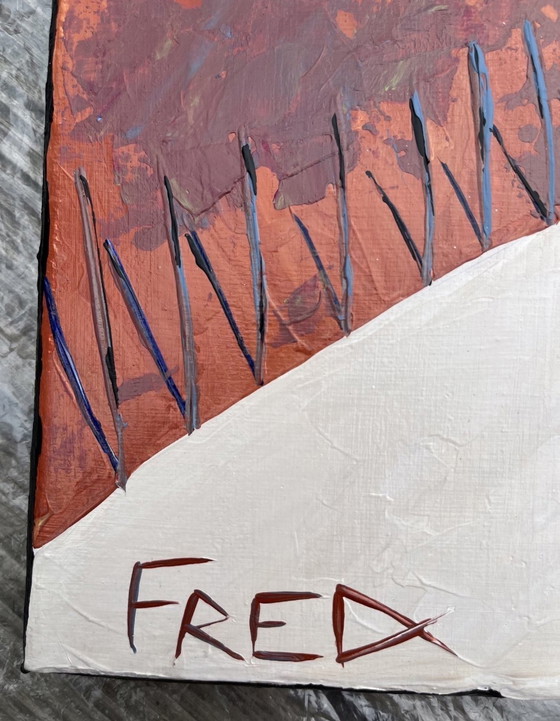 Image 1 of Acryl Mit Messer Auf Bespanntem Keilrahmen, Format 40x30cm