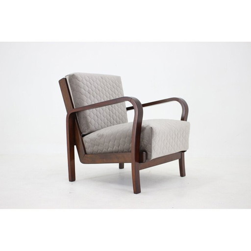 Vintage Art Deco Sessel, Tschechoslowakei 1940er Jahre