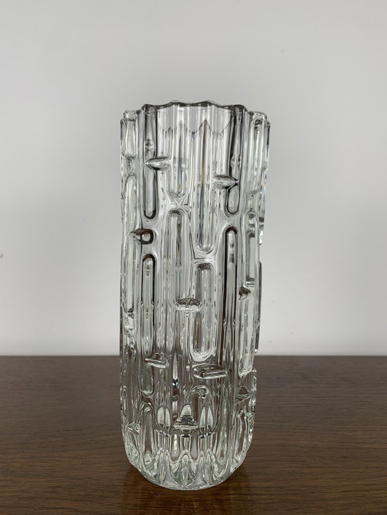 Image 1 of Vase "Labyrinth" von Frantisek Vizier für Sklo Union, 1965, Tschechische Republik